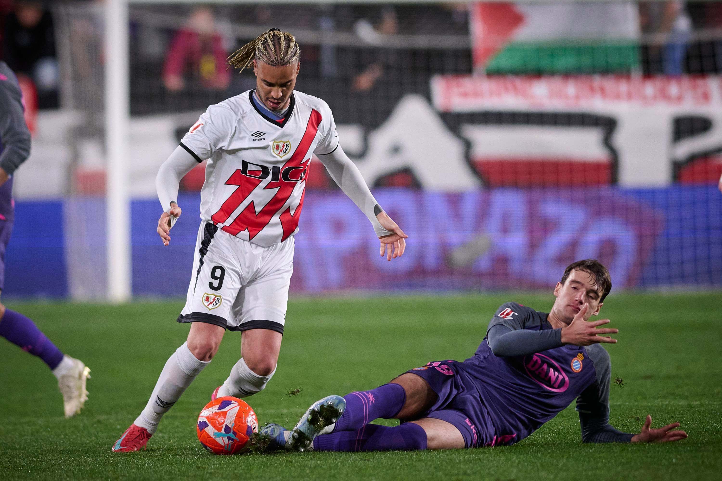  Raúl de Tomás, en su regreso durante el Rayo-Espanyol.