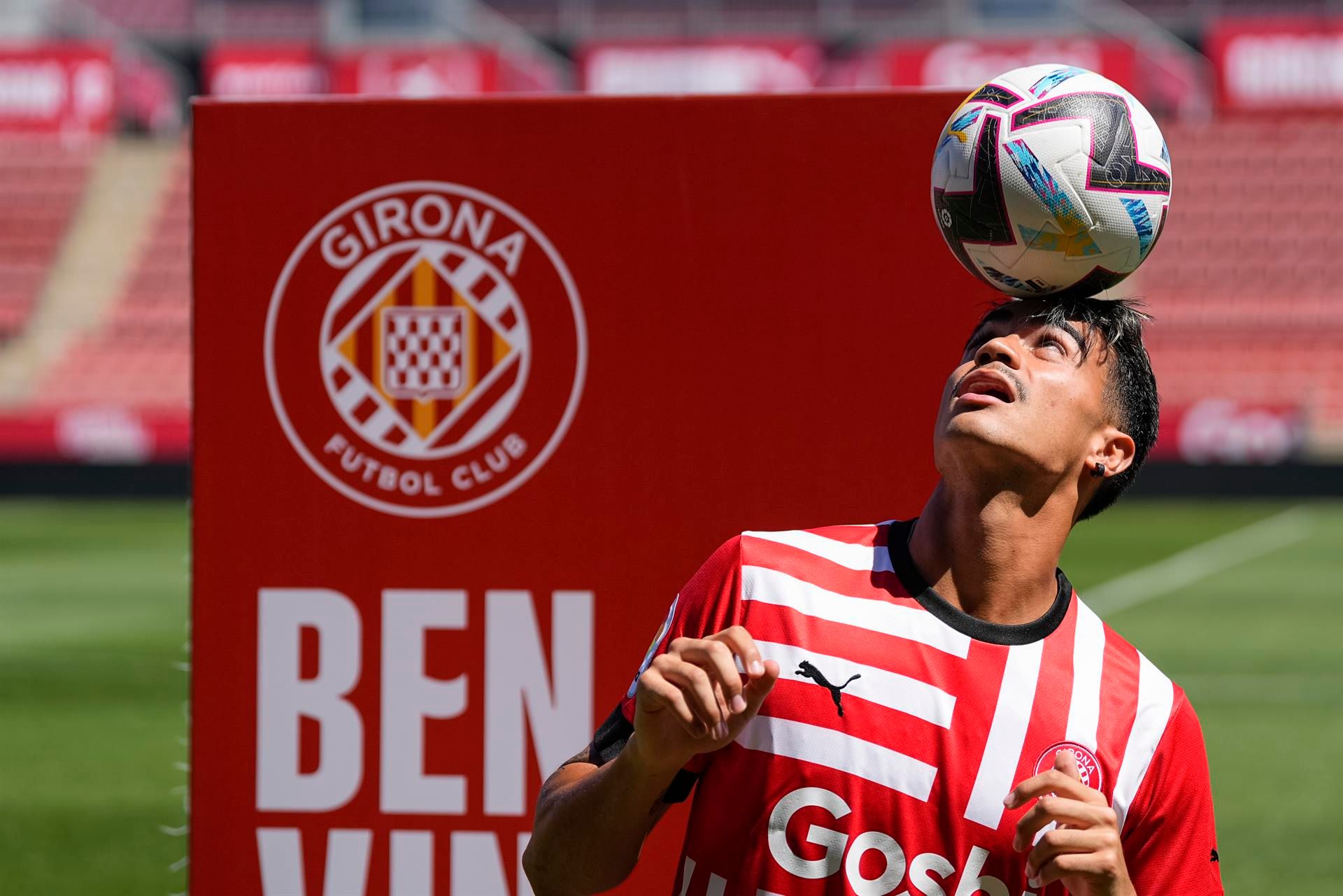  Reinier, en su presentación con el Girona la pasada temporada (FOTO: EFE).