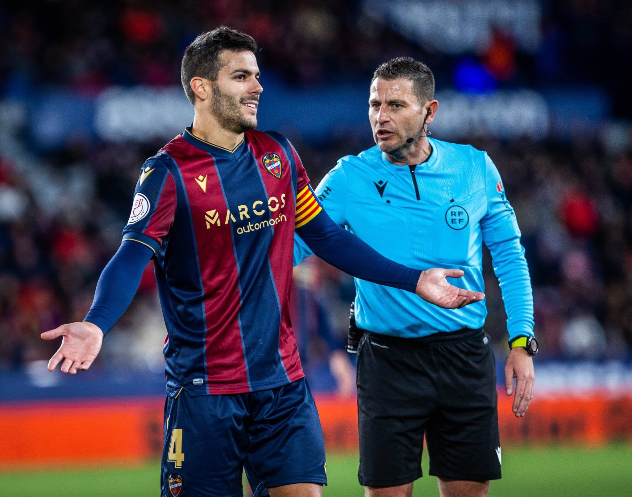 Róber Pier en el Levante - Atlético de Madrid.