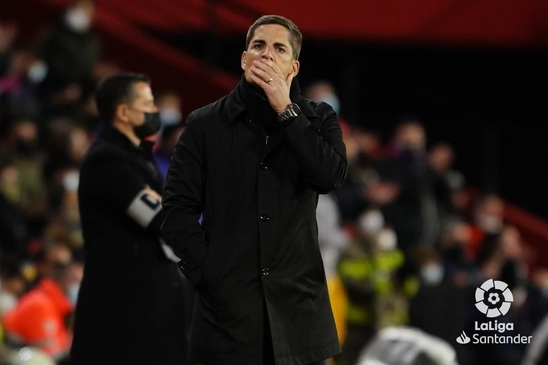 Robert Moreno, en un partido del Granada.