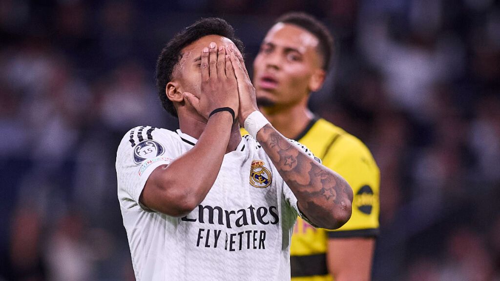  Rodrygo Goes durante el partido ante el Borussia Dortmund (Fuente: Cordon Press)