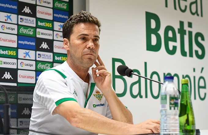  Rubi, en la rueda de prensa previa al partido ante el Villarreal.