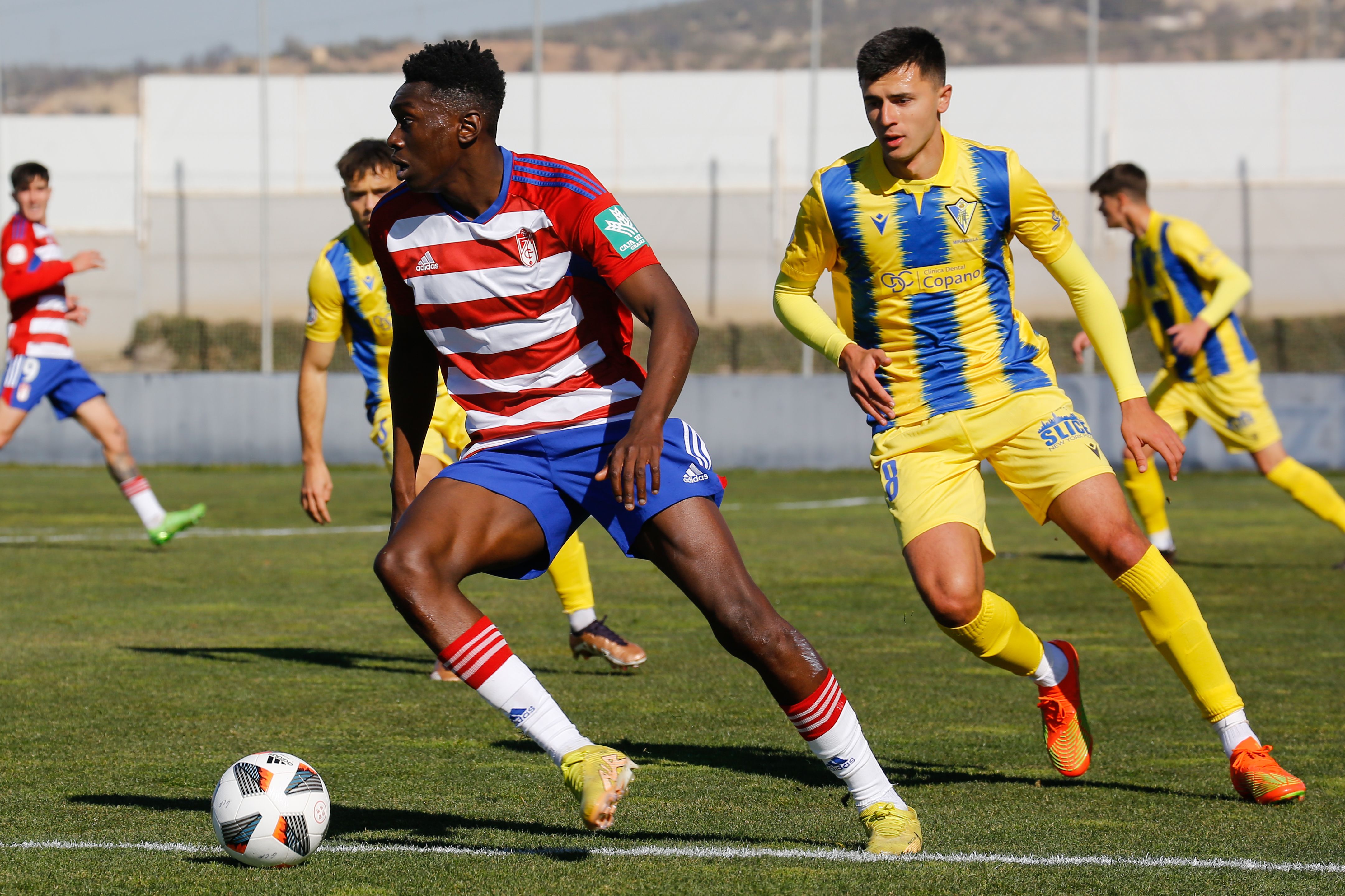 Samu Omorodion, con el filial del Granada.