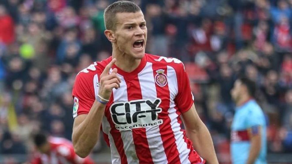 Samuele Longo, en su etapa en el Girona..