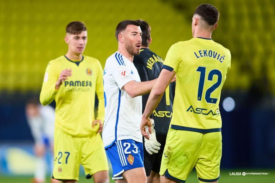 Sergi Enrich, durante el Villarreal B - Real Zaragoza.