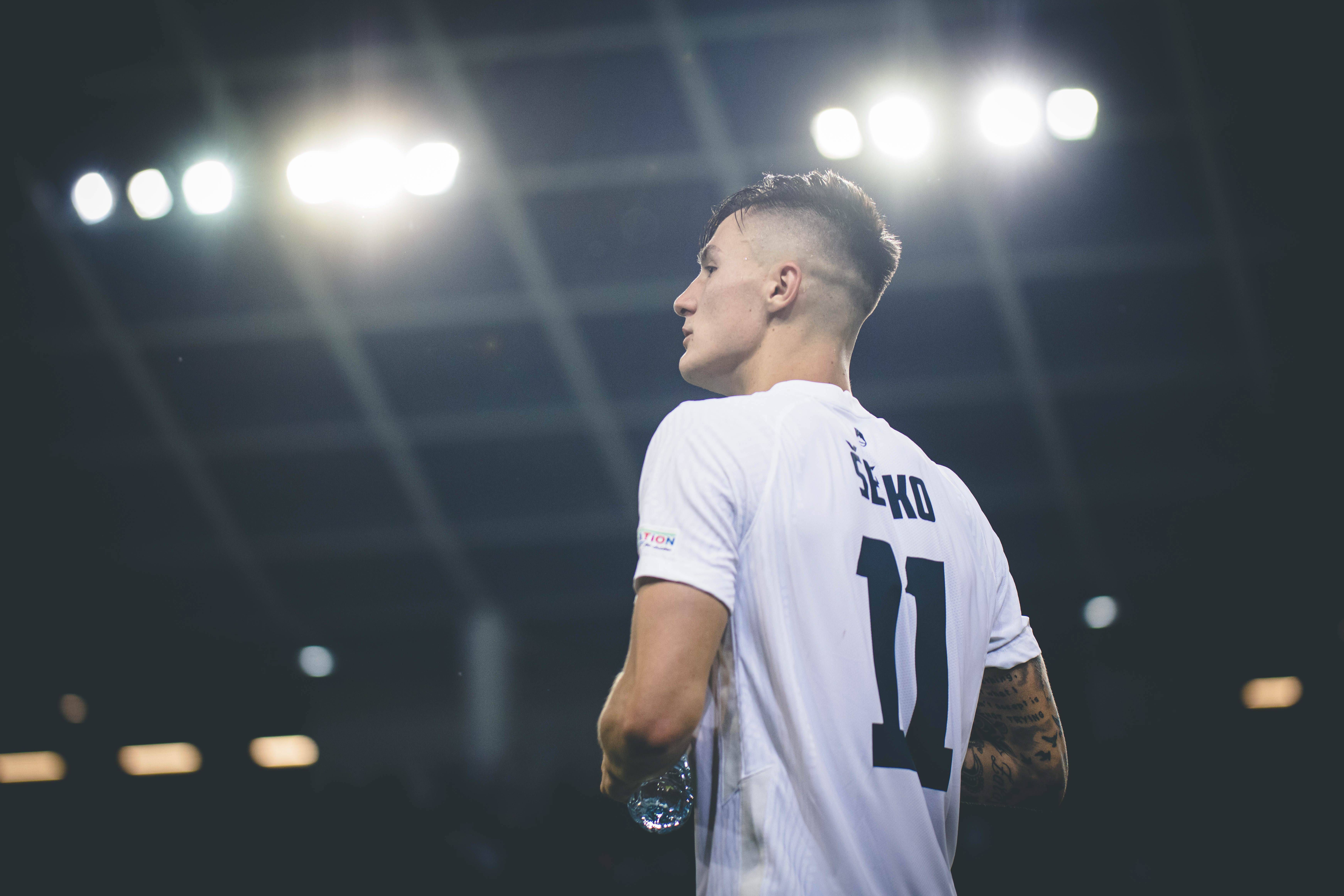 Sesko, en un partido con Eslovenia (FOTO: Cordón Press).