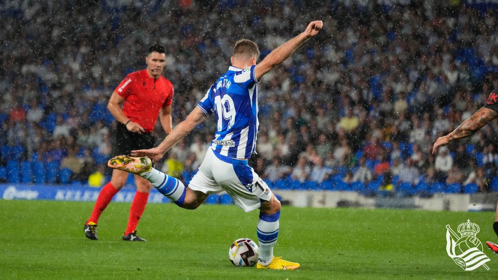 Sorloth, durante el Real Sociedad-Mallorca (Foto: RSO).