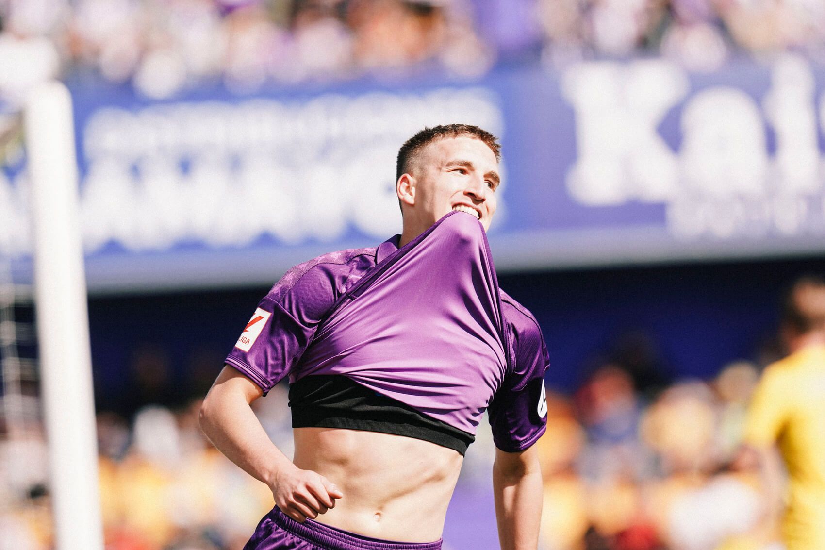 Stipe Biuk, ante el Alcorcón (Foto: Real Valladolid).