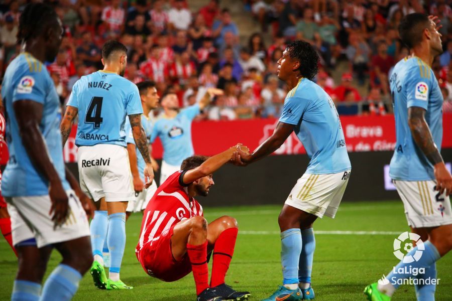 Tapia ante el Girona en Montilivi.  (Foto: LaLiga).