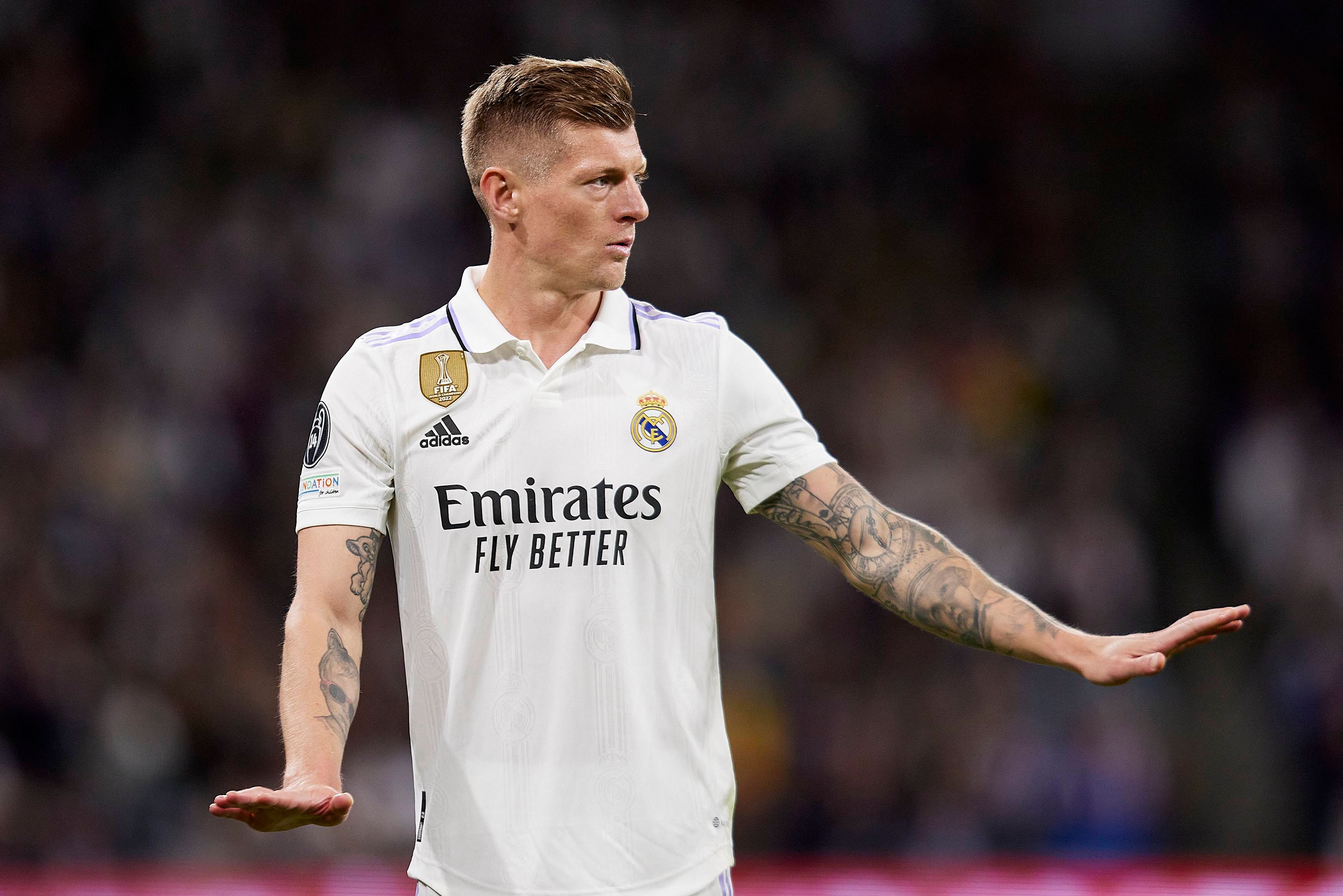 Toni Kroos, durante un partido con el Real Madrid.