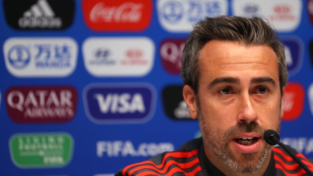  Jorge Vilda, en sala de prensa.