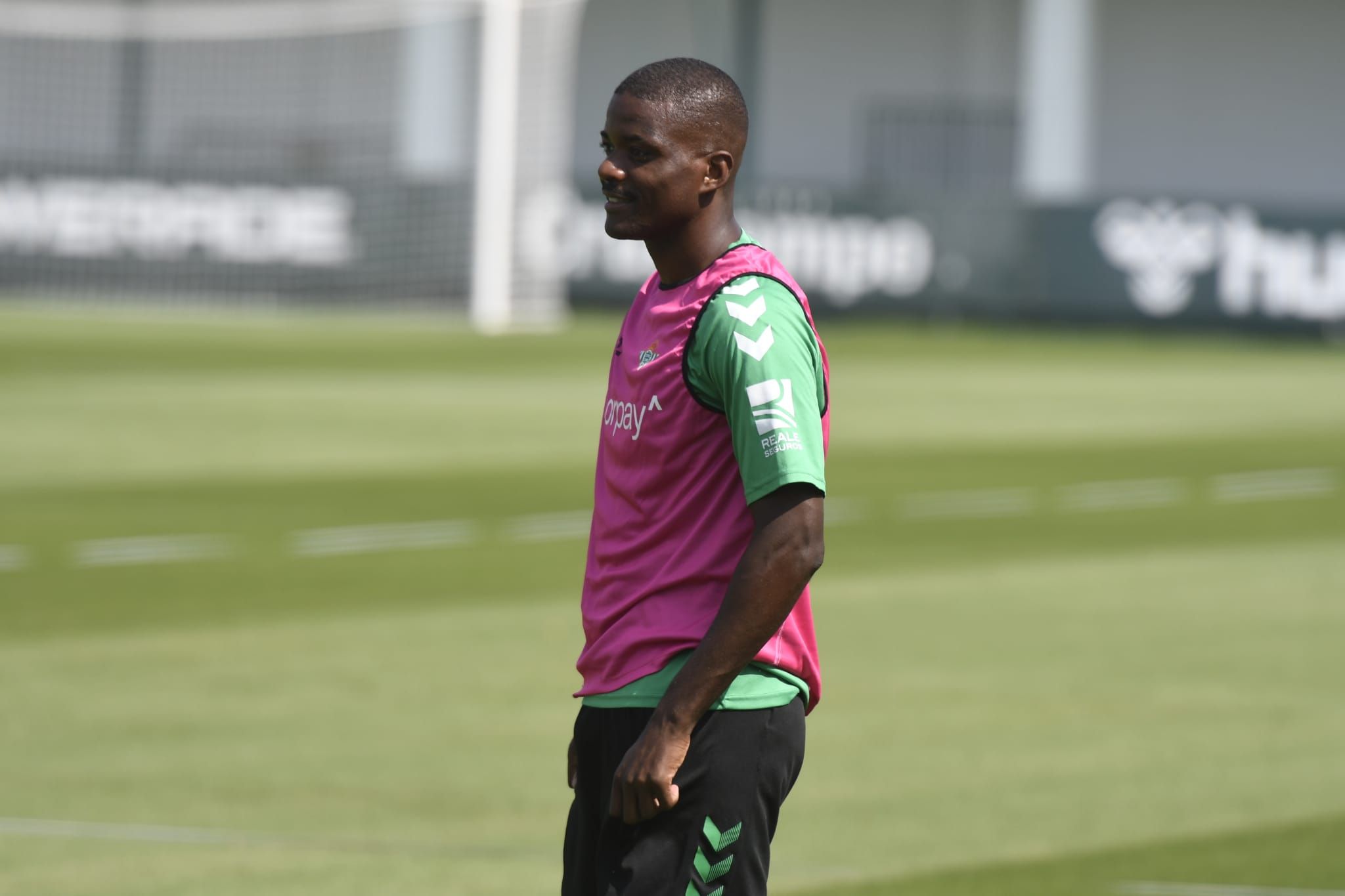  Carvalho, en un entrenamiento del Betis.
