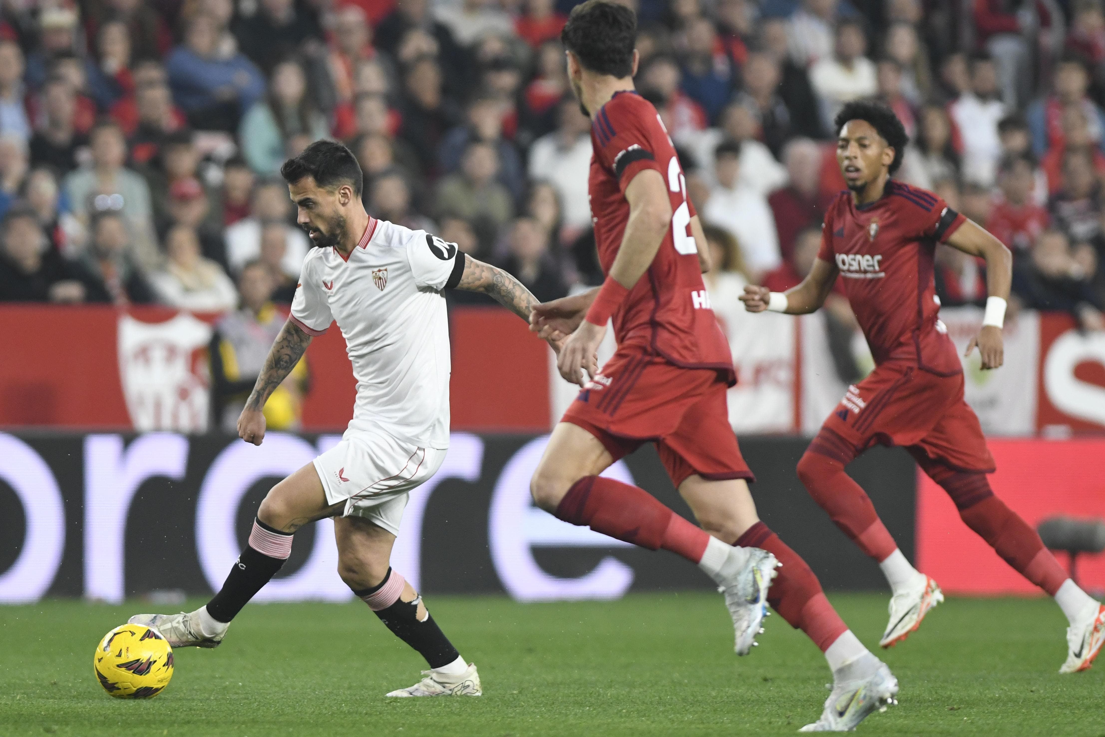 Suso, durante un partido del Sevilla (Foto: Kiko Hurtado).