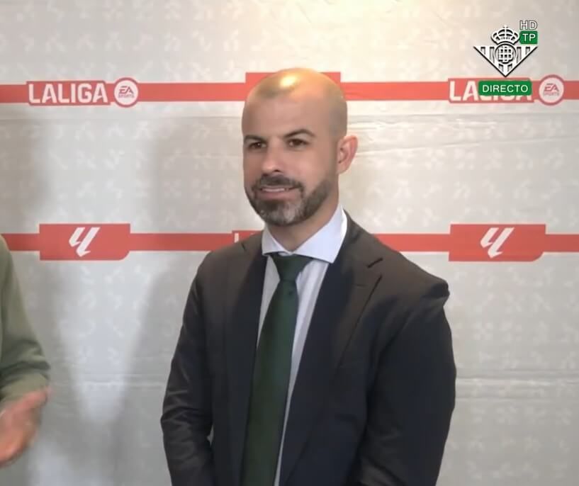 Manu Fajardo, en la previa del encuentro.