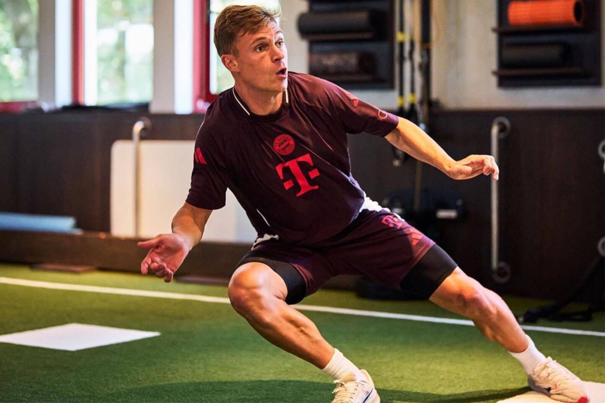  Josua Kimmich, en un entrenamiento con el Bayern.
