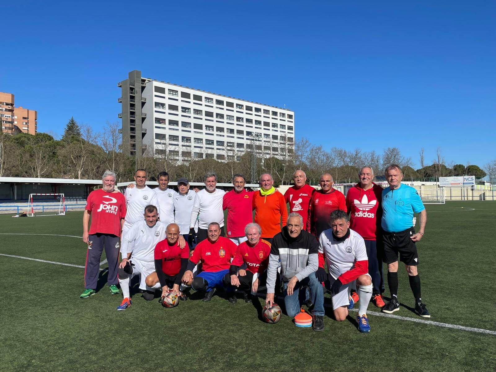 El equipo de walking football en Tres Cantos