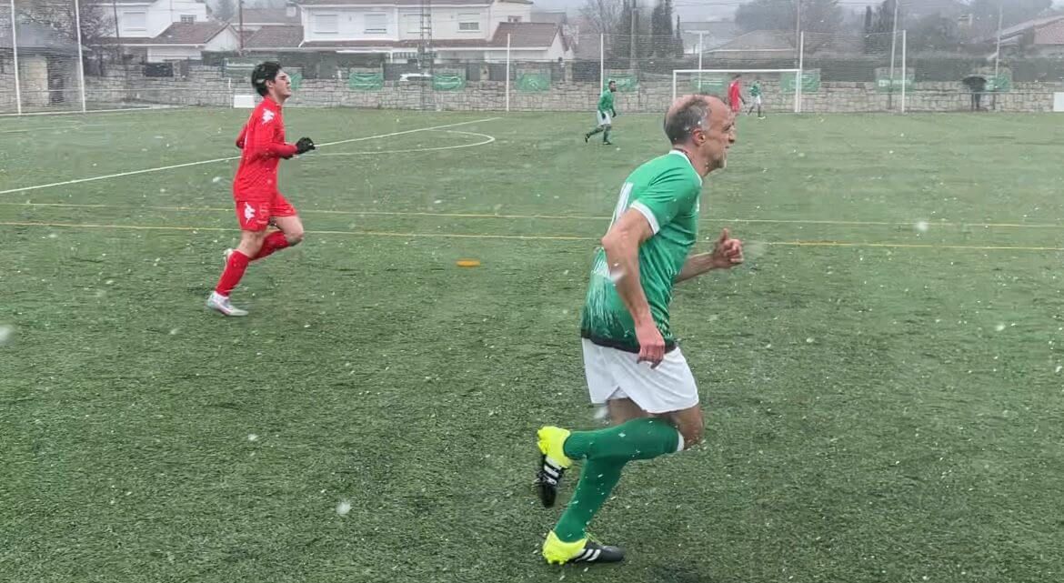 Osvaldo, durante un partido con la Cabrera