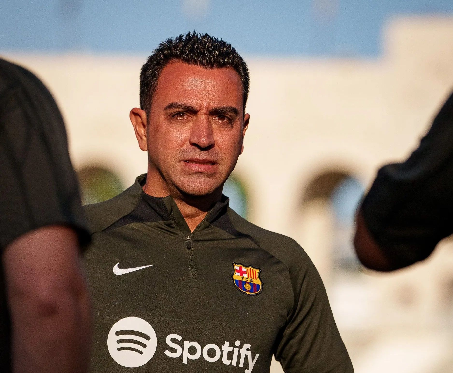Xavi Hernández, en una sesión del Barcelona (Foto: FCB).