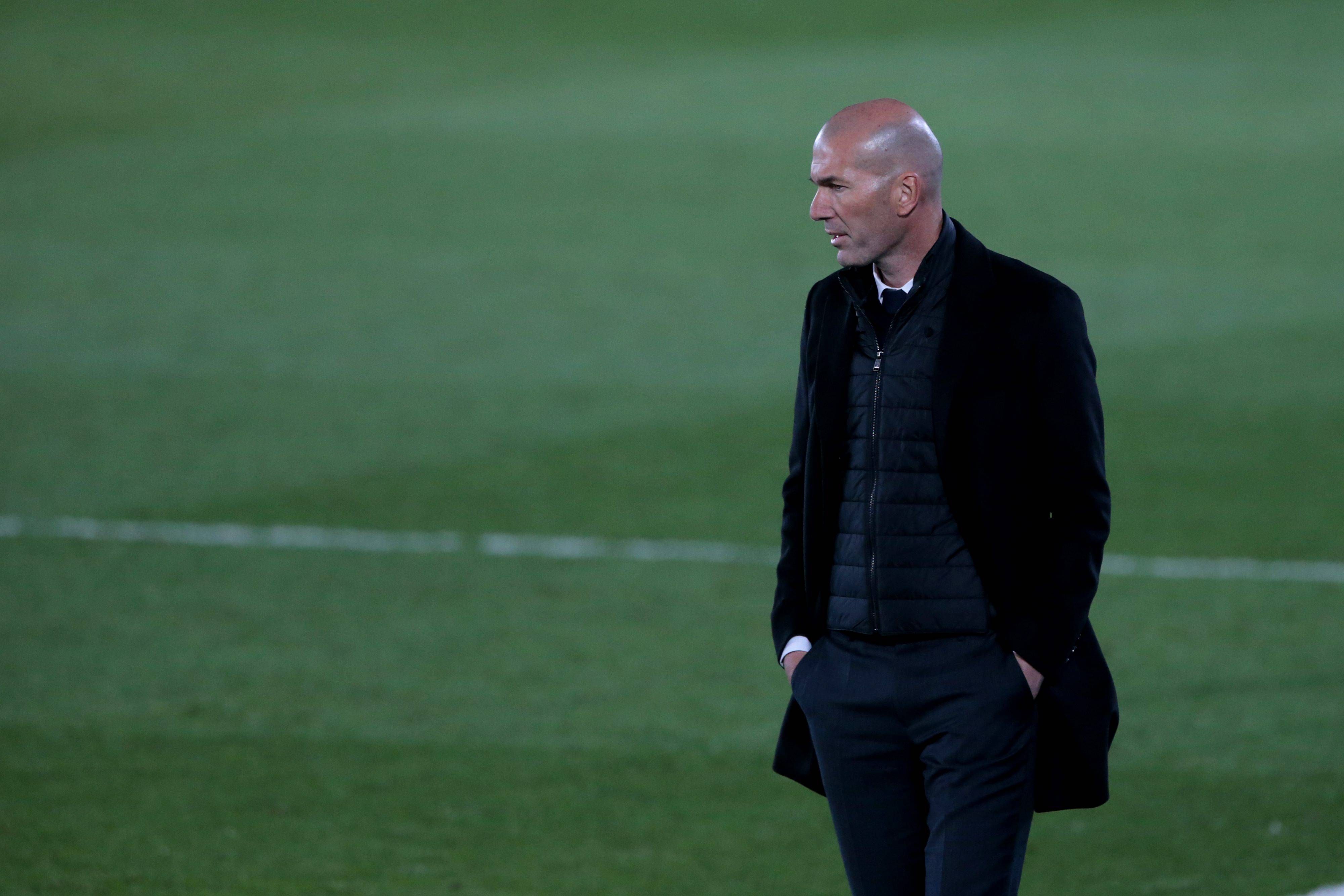 Zidane, en un partido del Real Madrid.