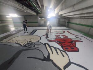 Imagen de la creación del tifo.