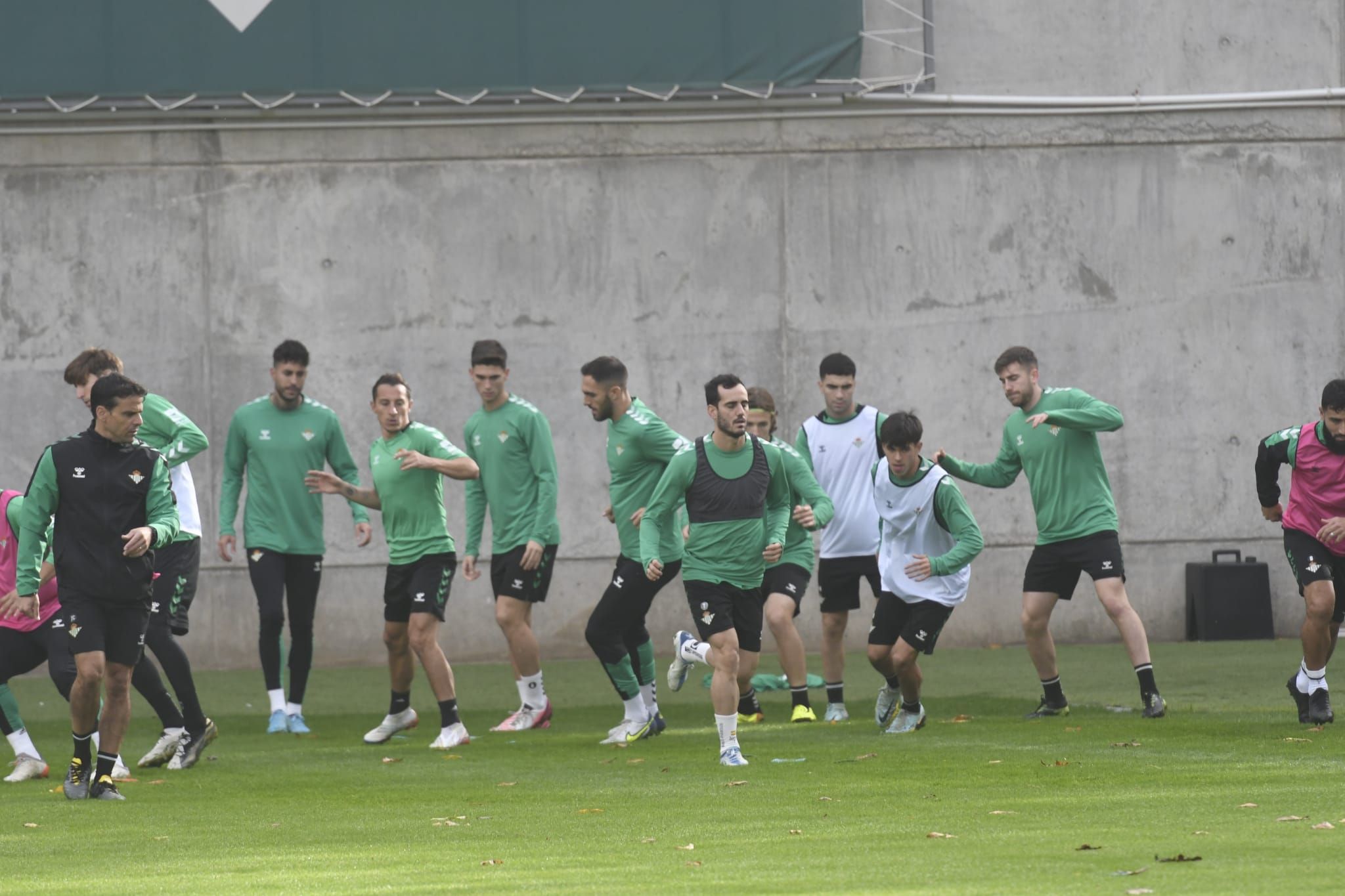  Los jugadores del Betis en el entrenamiento (foto: Kiko Hurtado).