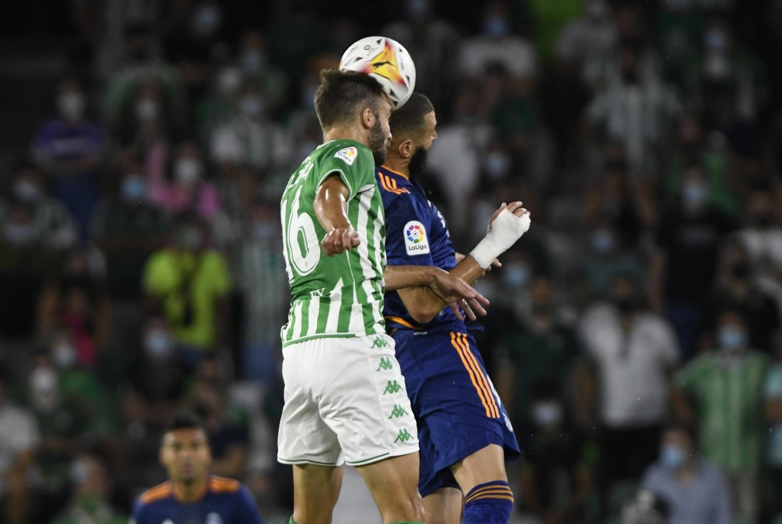  Pezzella, en el duelo entre Real Betis y Real Madrid.