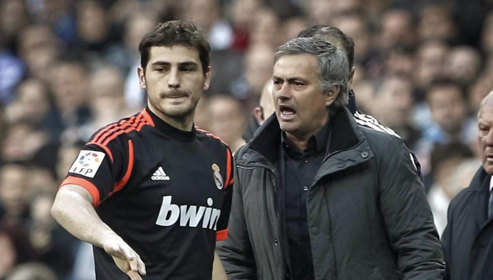 Casillas y Mourinho, en el Real Madrid.