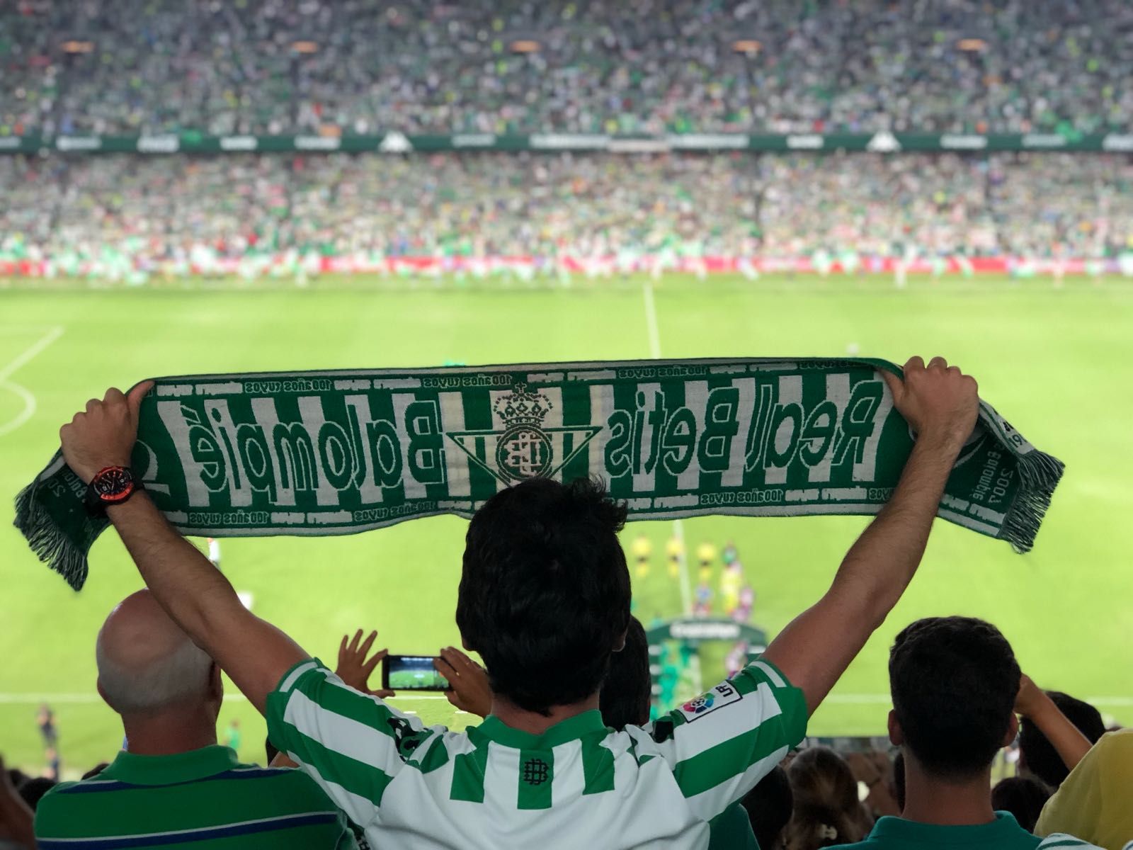  Afición del Betis ante el Levante.