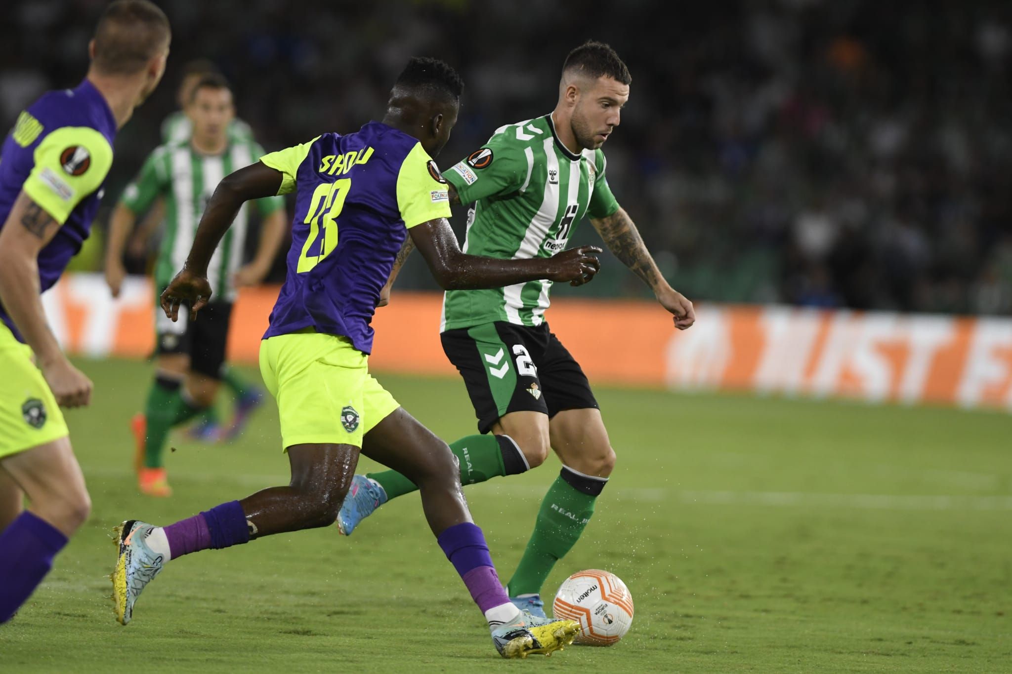  Aitor Ruibal, en un lance del choque ante el Ludogorets