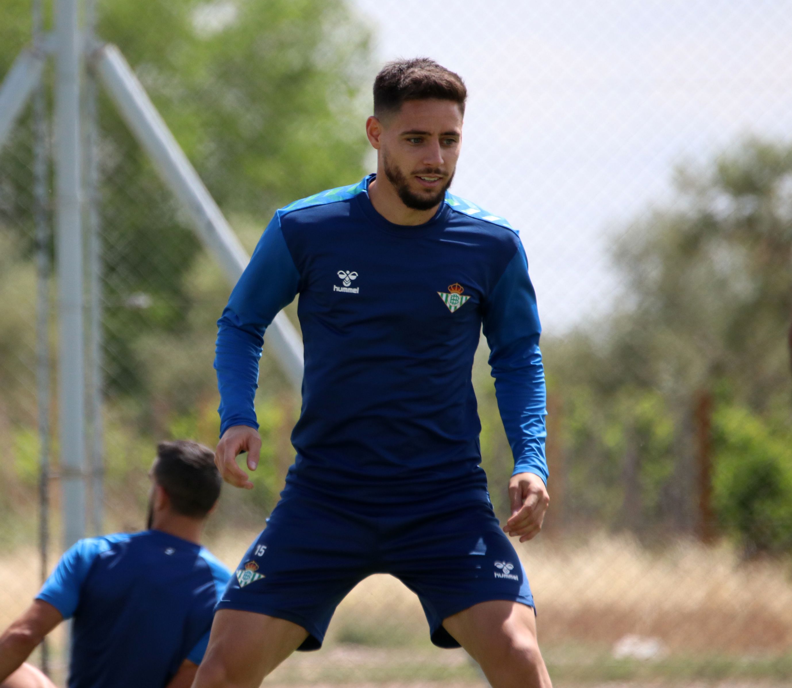  Álex Moreno, en el entrenamiento