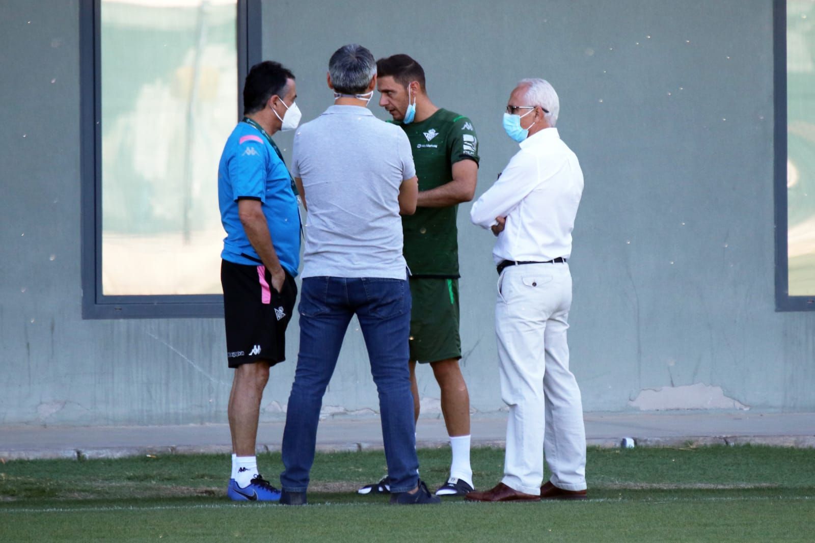  Alexis, en su primer entrenamiento.