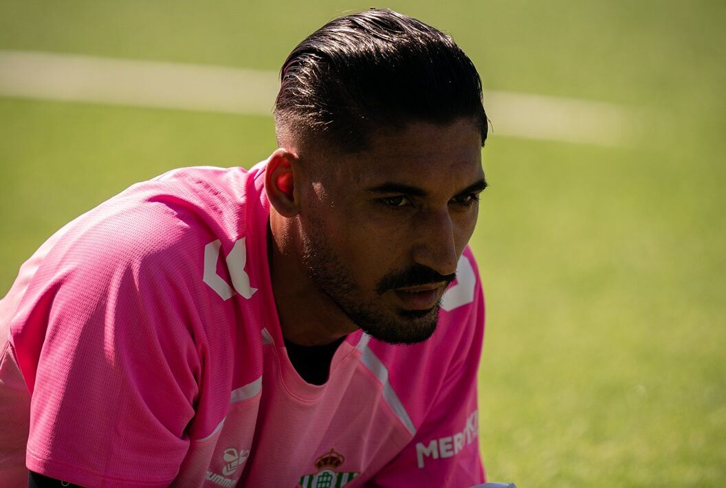 Álvaro Valles, en la pretemporada en Almancil.