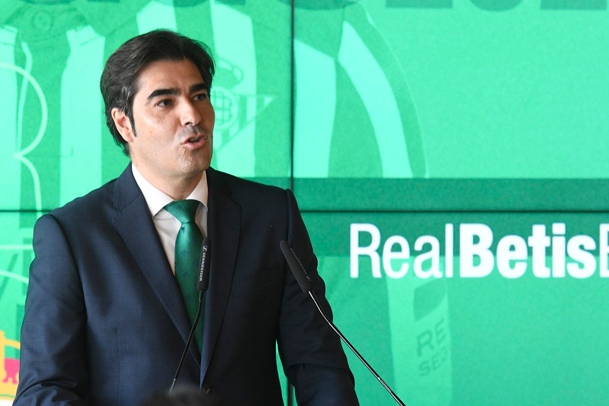 Ángel Haro, presidente del Real Betis Balompié.