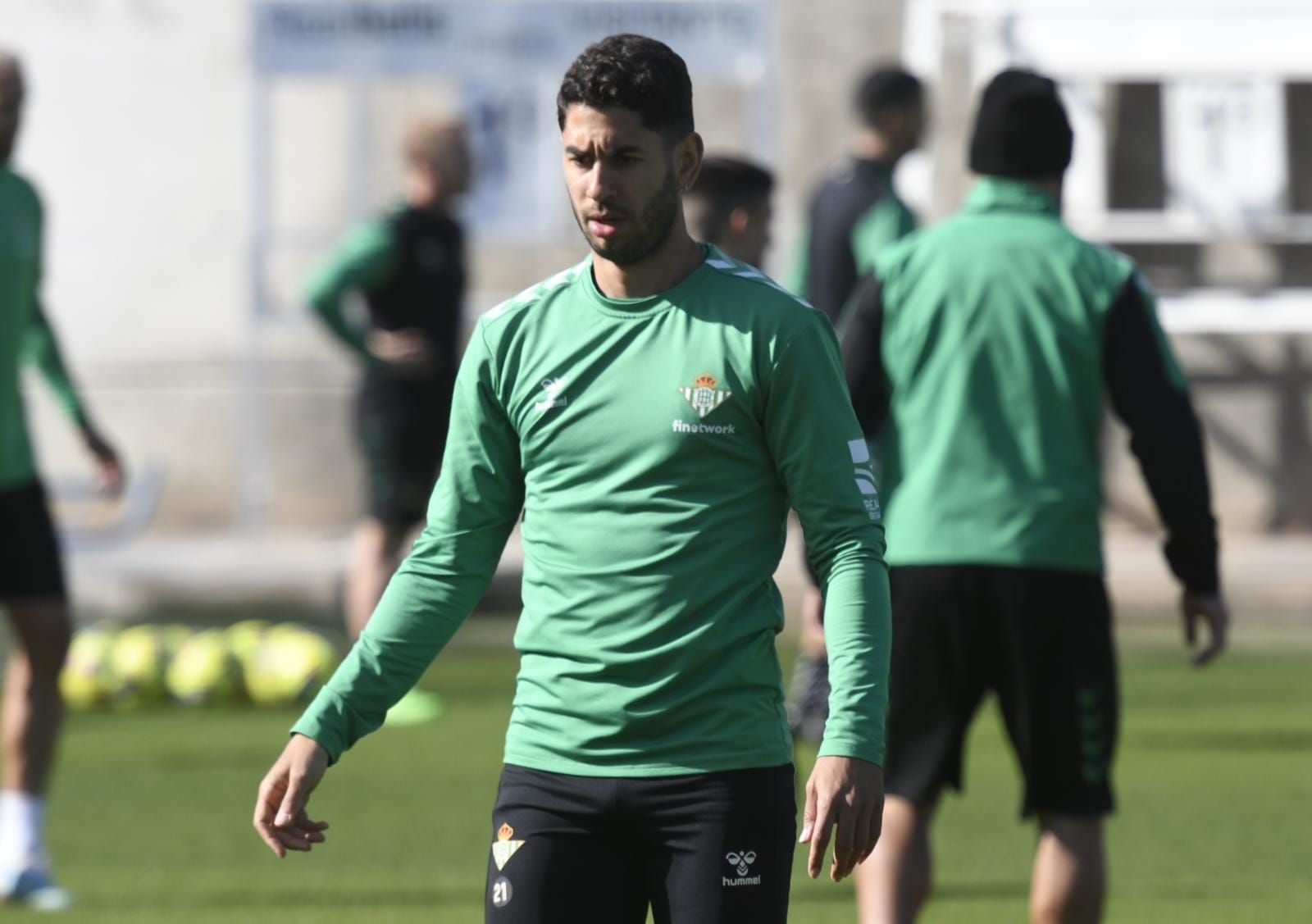  Ayoze, Pérez en un entrenamiento