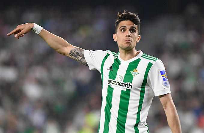  Marc Bartra, defensa del Betis, durante un partido
