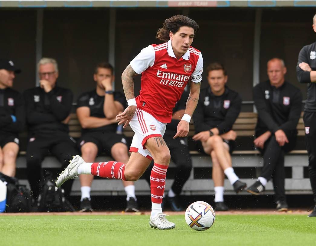 Héctor Bellerín, esta pretemporada con el Arsenal.