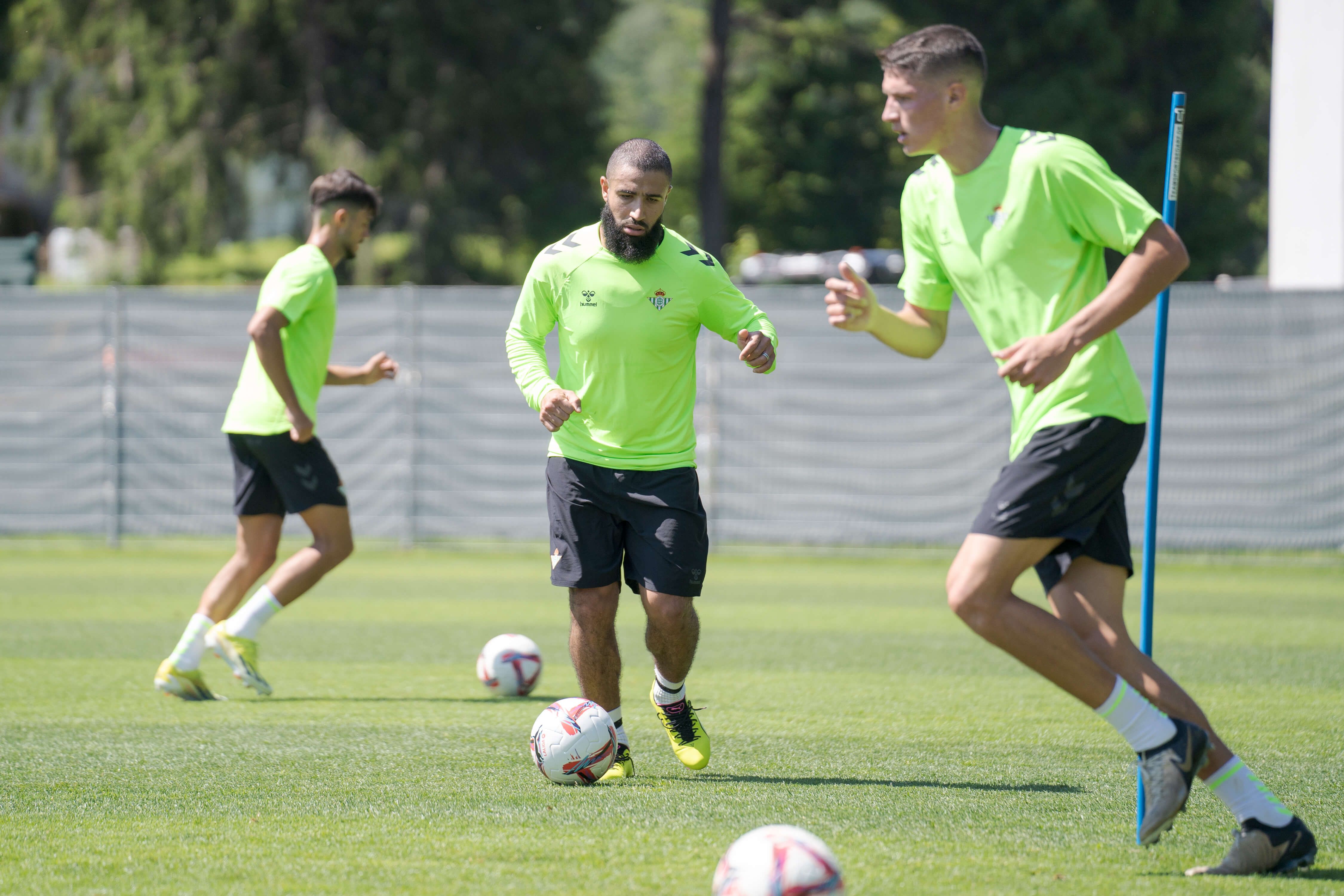 Nabil Fekir, entrenando en Austria