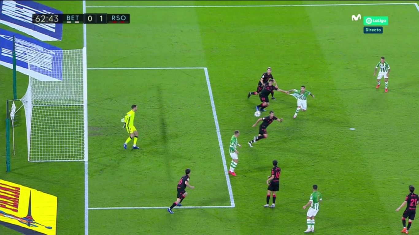  Momento del agarrón de Le Normand a Sanabria.