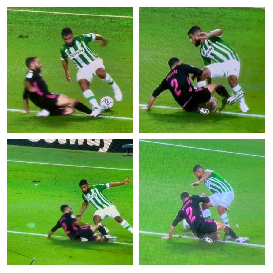  Posible penalti sobre Fekir.