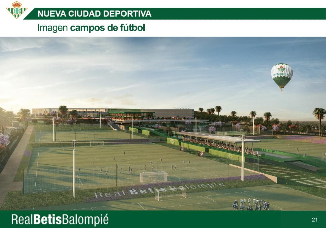  Boceto de la nueva ciudad deportiva del Betis.