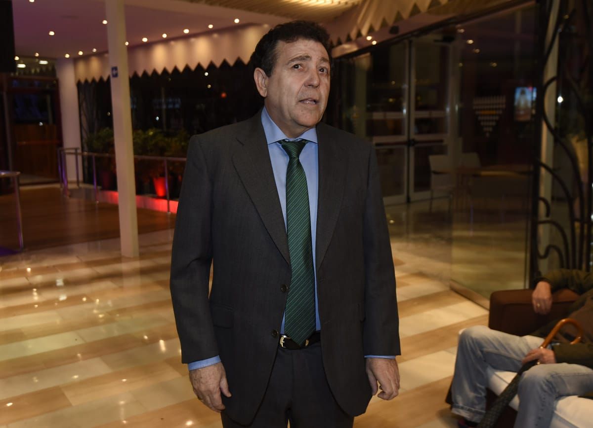  Joaquín Caro Ledesma, en una Junta de Accionistas del Betis.