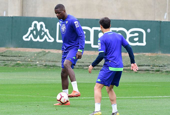 Carvalho, en el entrenamiento.