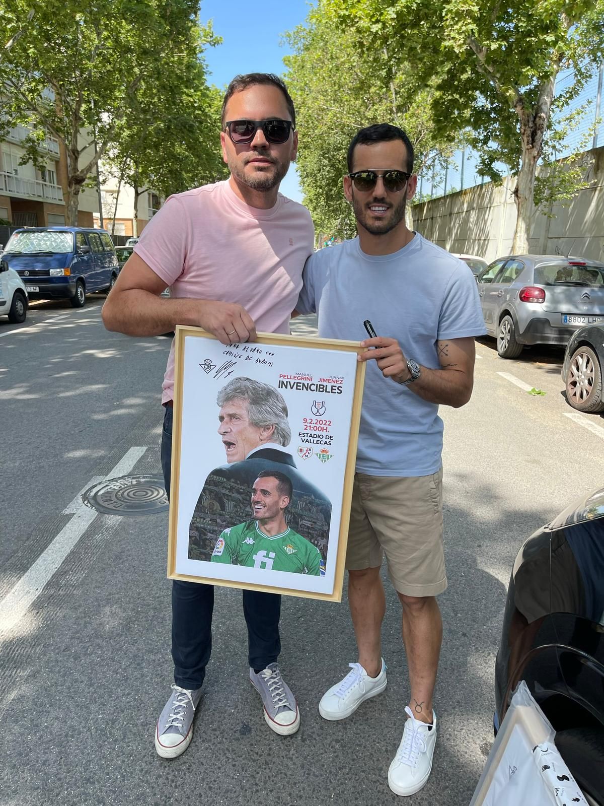 Christian y Juanmi, en la ciudad deportiva del Betis.