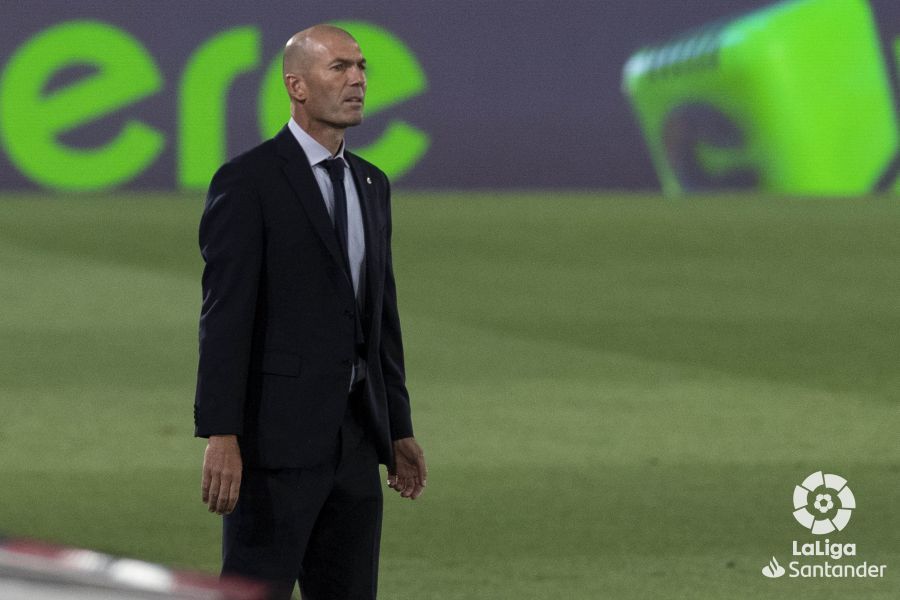 Zinedine Zidane, ante el Getafe.