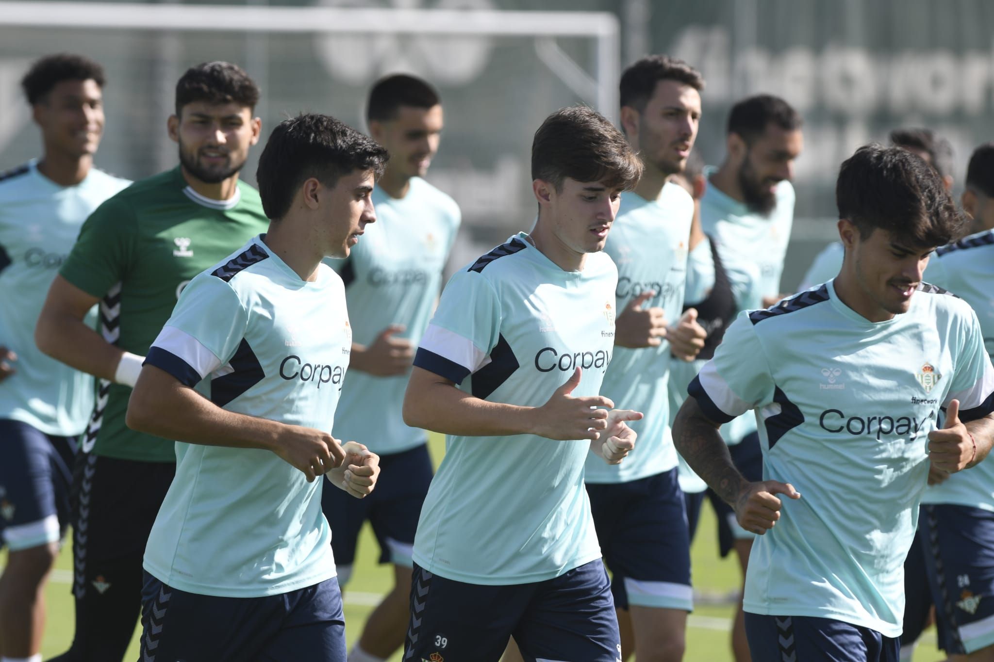  Enrique, Sorroche y Juan Cruz, en el entrenamiento