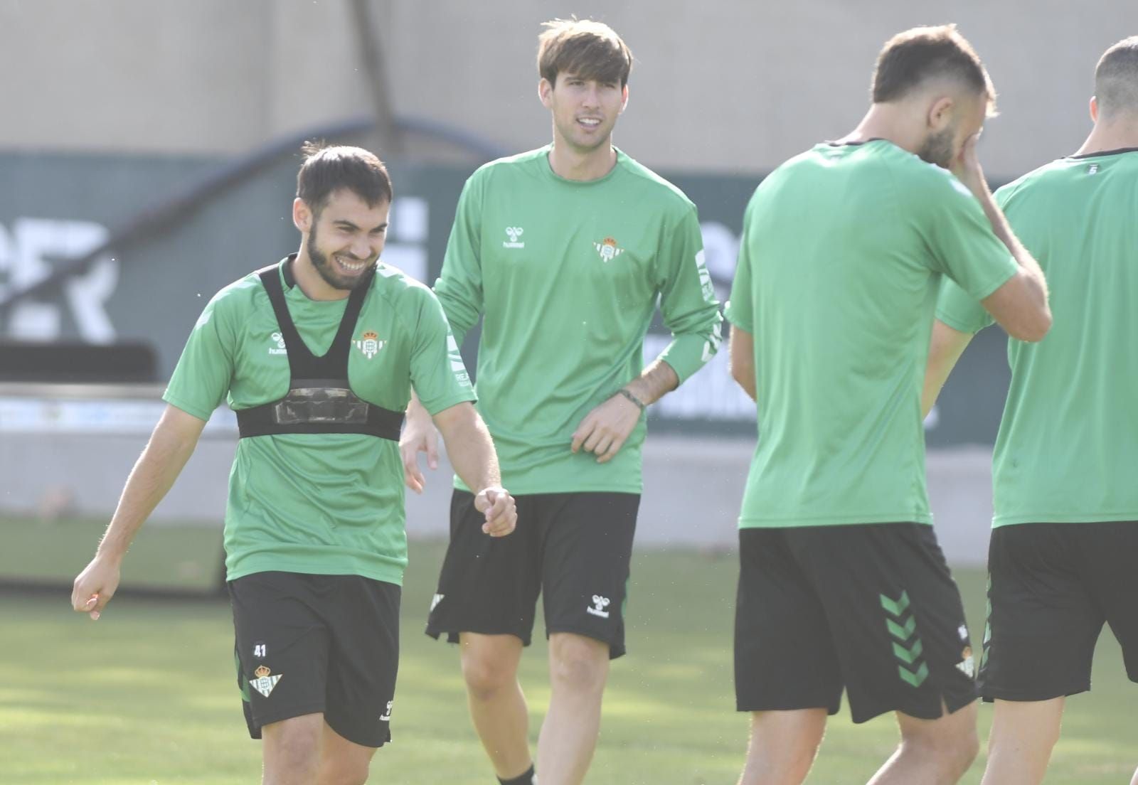  Lara, en un entrenamiento con el Betis