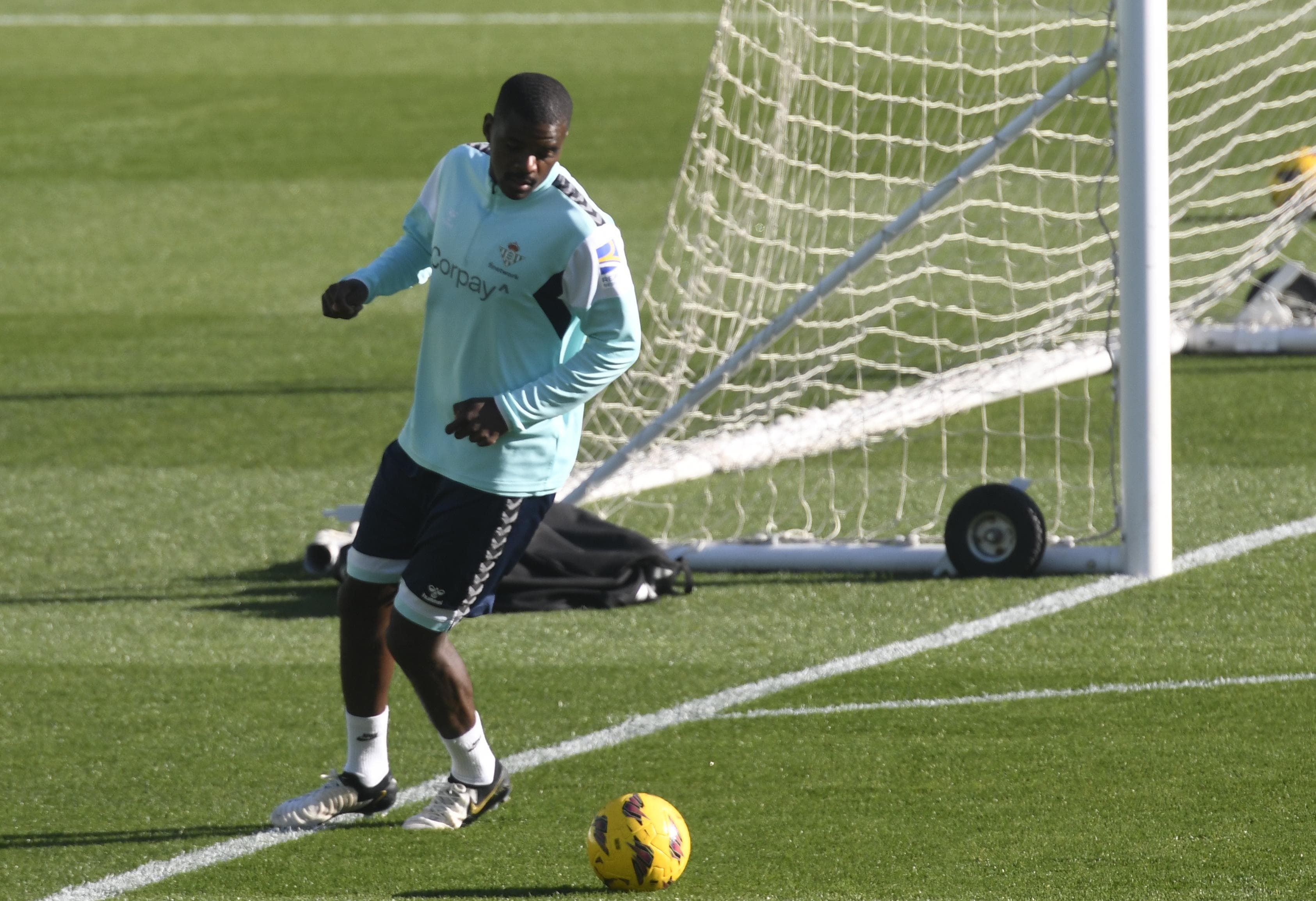  William Carvalho, en el entrenamiento del Real Betis.