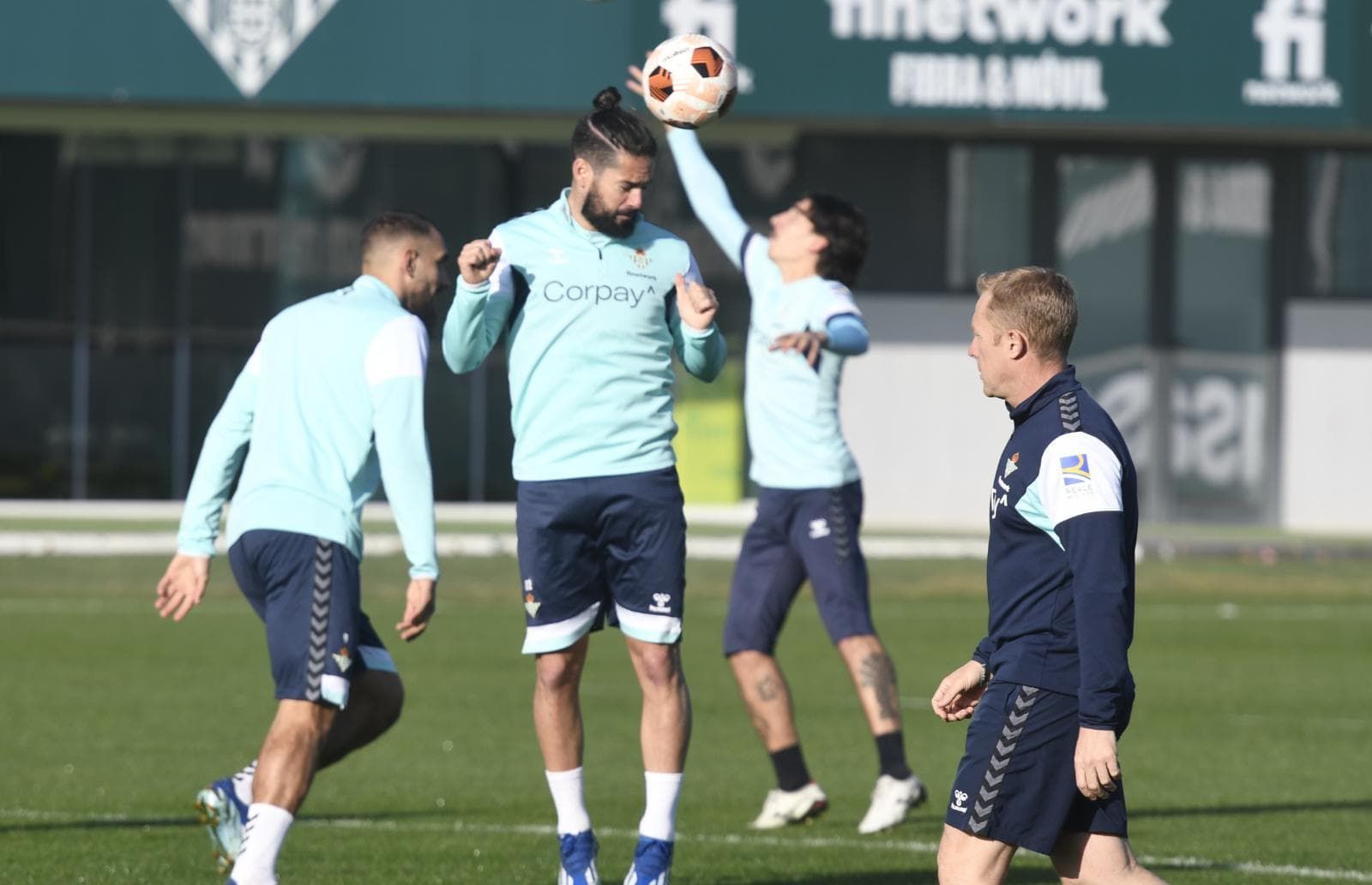  Isco, en el entrenamiento de este martes.