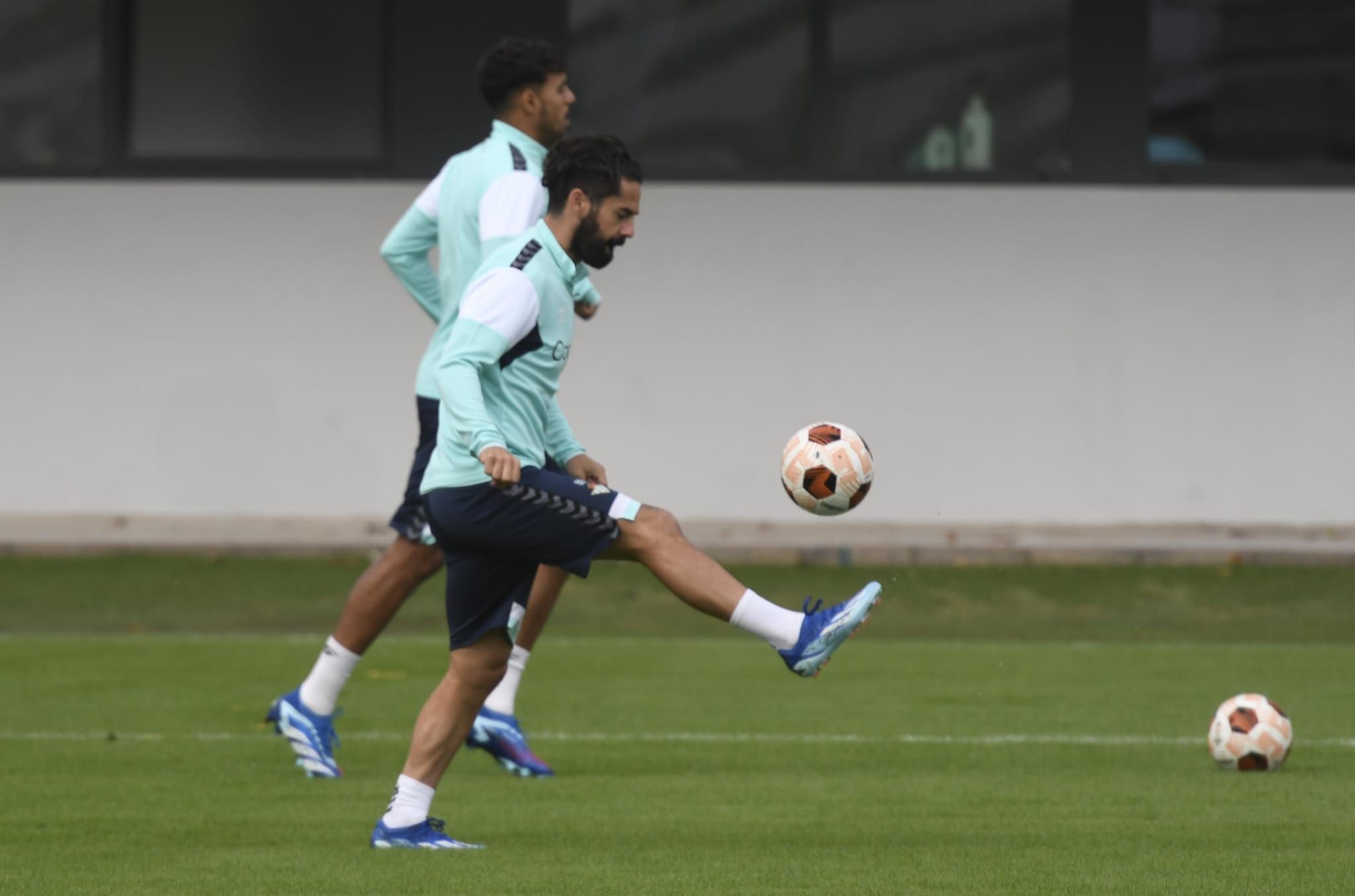  Isco, en el entrenamiento del Betis.