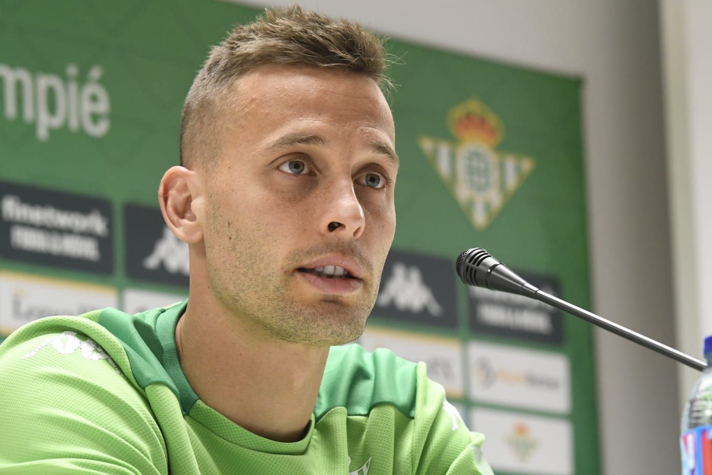 Canales, en la rueda de prensa previa a la final de Copa.